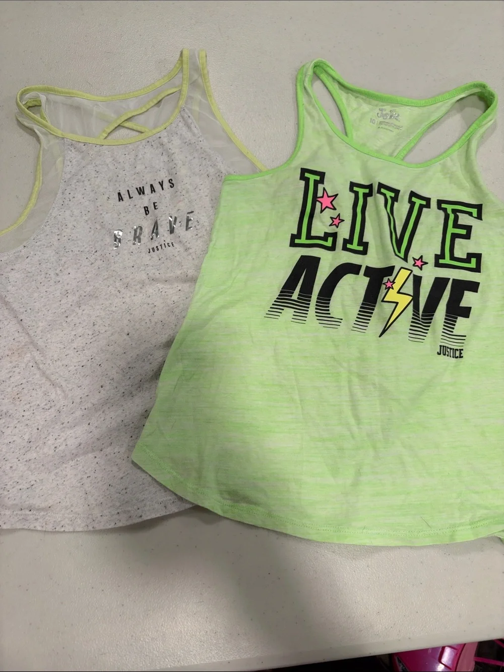 Girls Justice Active Tanks